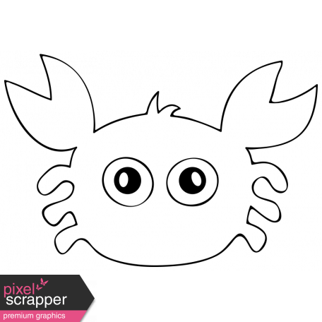 456x456 Cartoon Crab Template Graphic