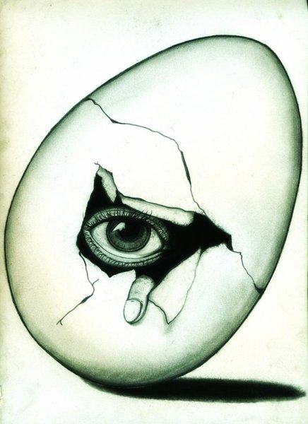 436x600 Cracked Egg Drawings Fine Art America