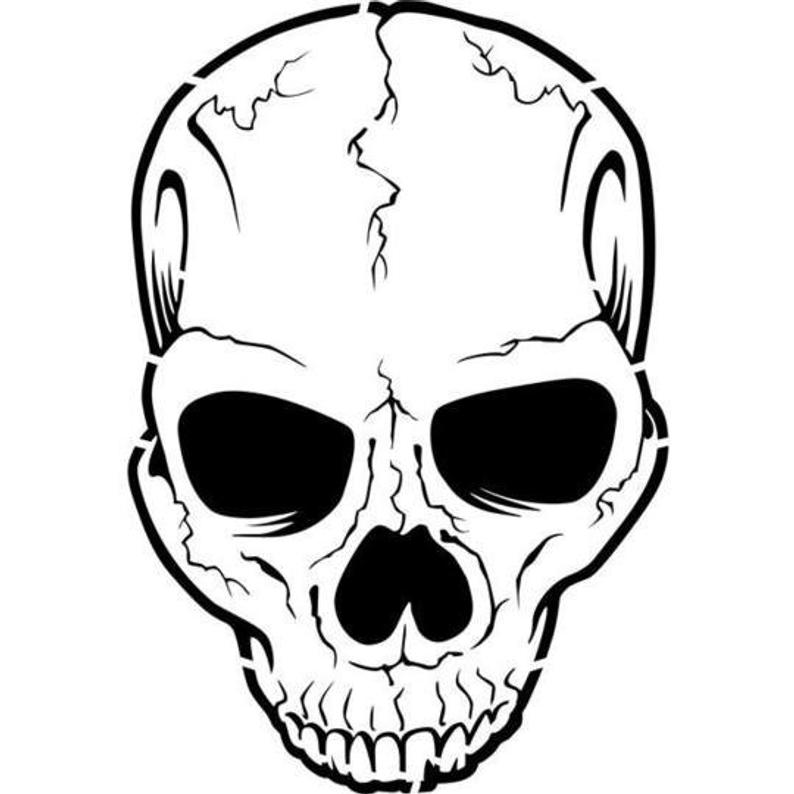 Cracked Skull Drawing | Free download on ClipArtMag