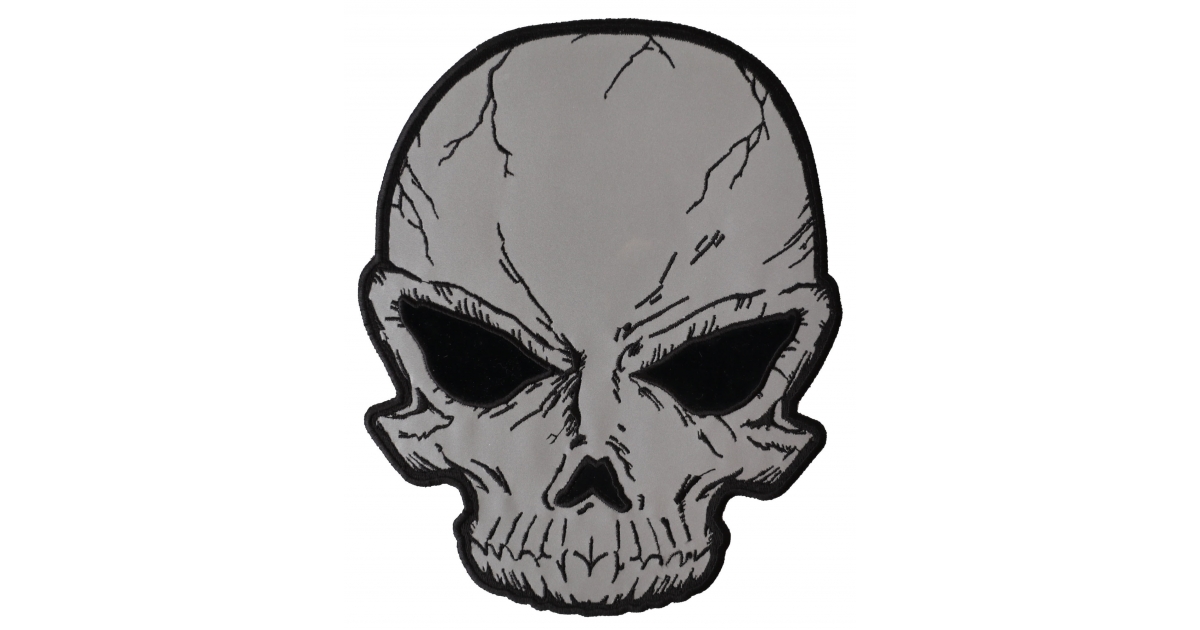 1200x630 reflective skull large back patch skull patches thecheapplace