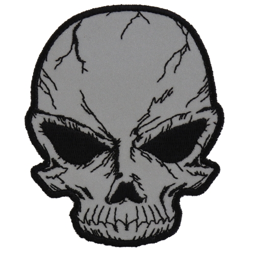 500x500 reflective small cracked skull patch skull patches thecheapplace