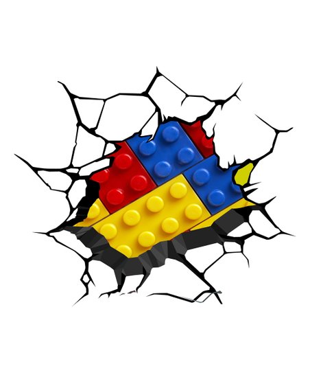 452x543 Az Vinyl Works Colored Toy Blocks Cracked Wall Decal Zulily