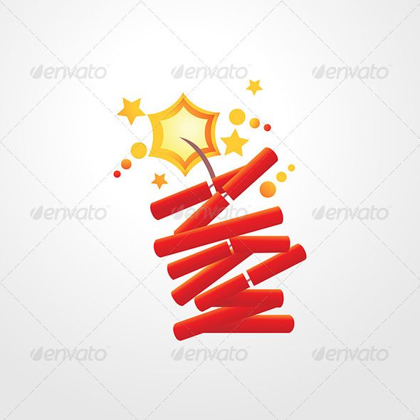 590x590 Firecrackers Fonts Logos Icons Diwali Crackers, Vector Shapes