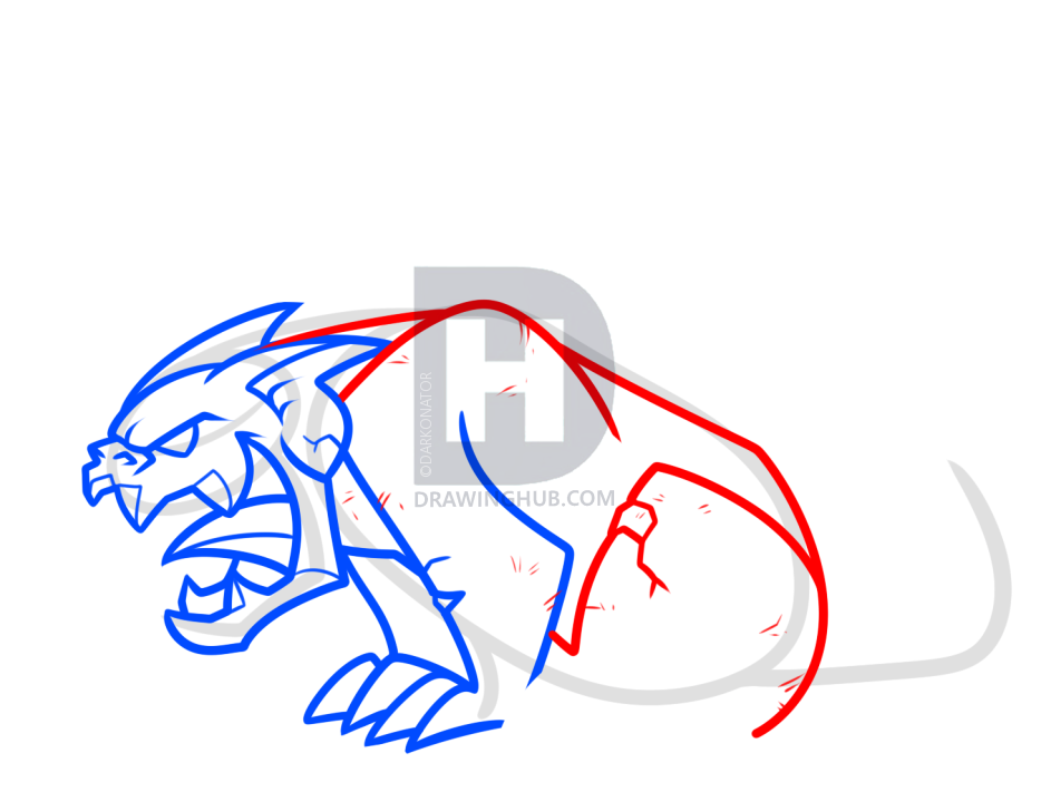 934x720 Drawing A Gargoyle, Step