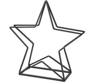 300x266 black metal star christmas wood log holder frame cradle log fire