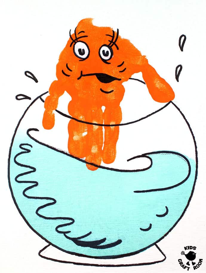 690x916 Cat In The Hat Handprint Crafts