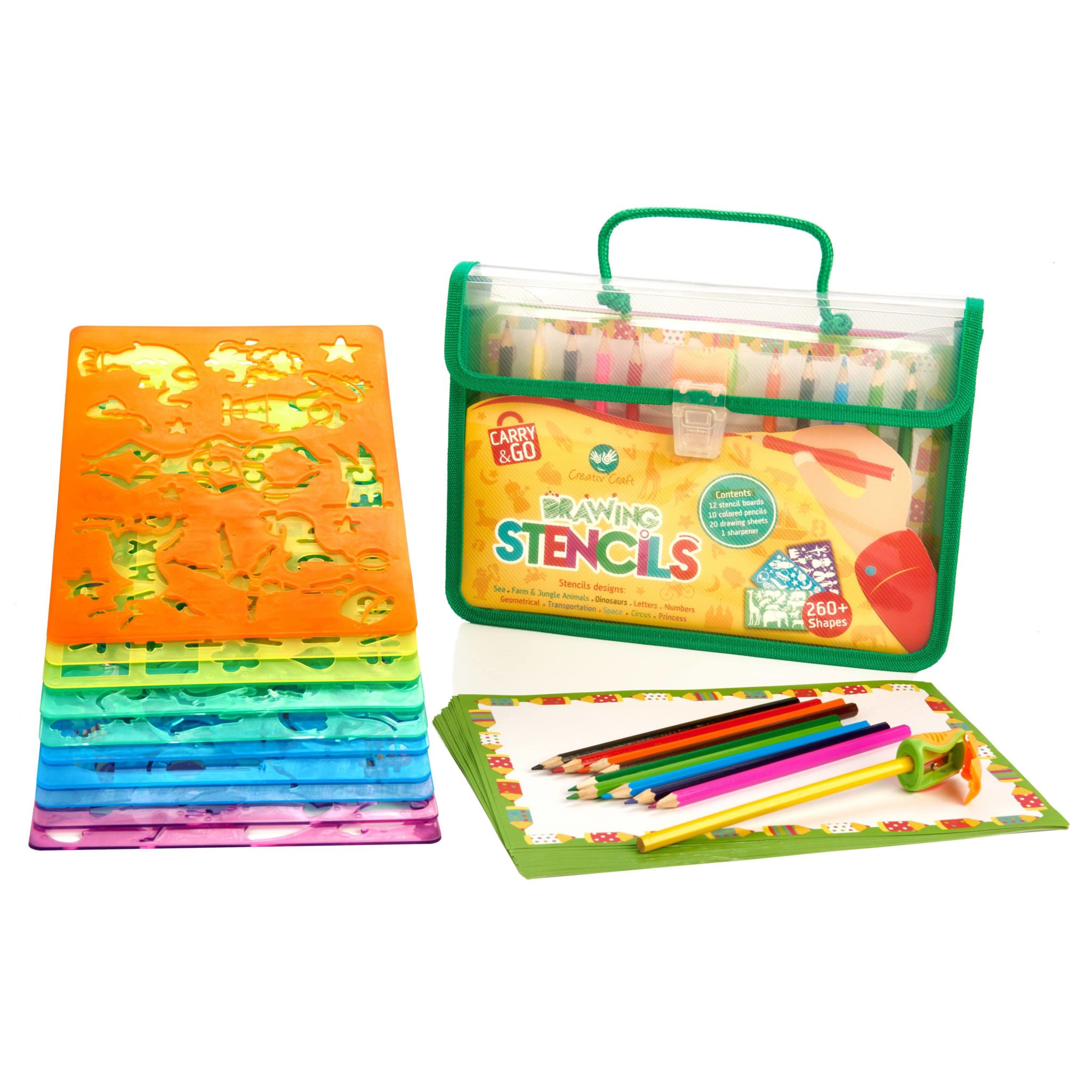 2048x2048 Drawing Stencils Art Set