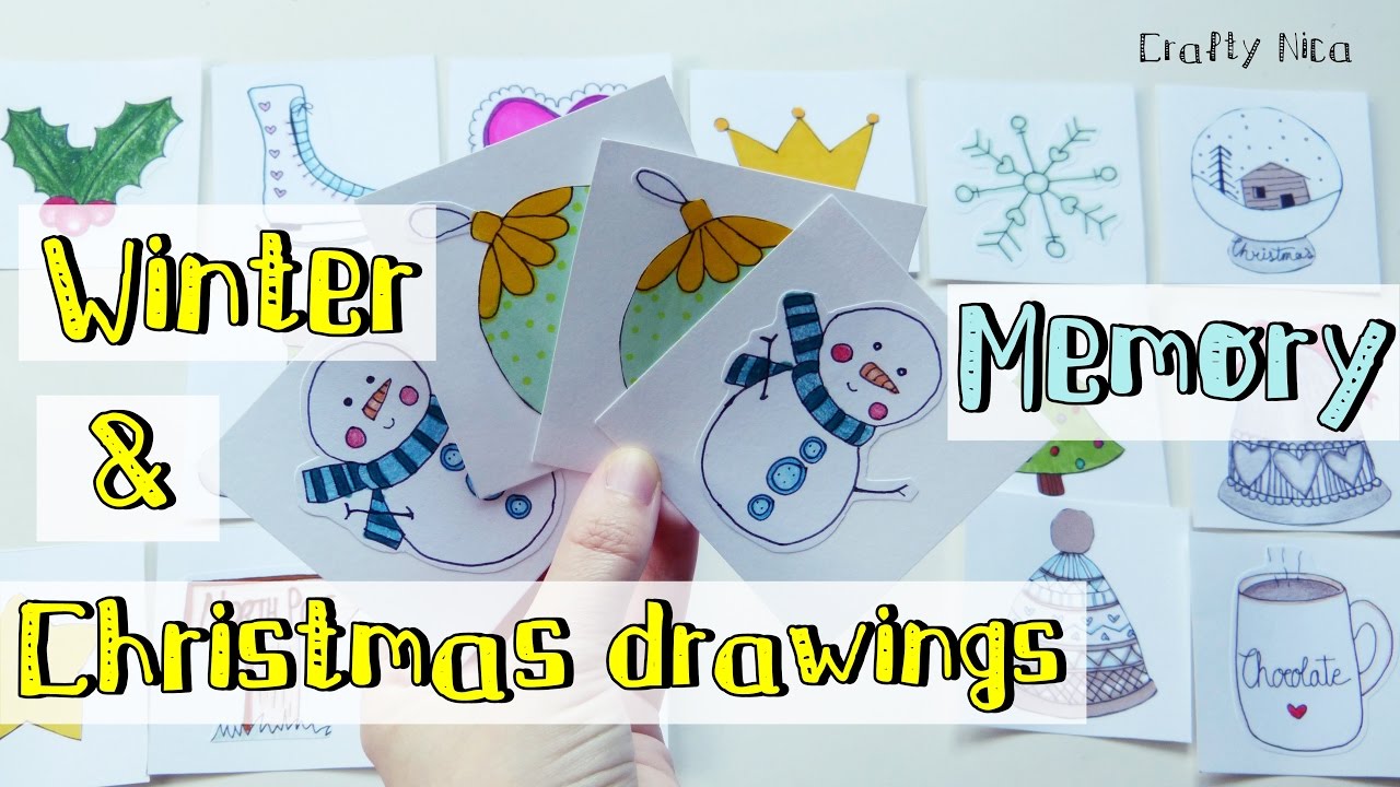 1280x720 Christmas Craft Make Your Own Card Game With Christmas Doodles