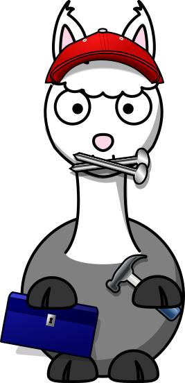 267x552 Alpaka Craftsman Clipart