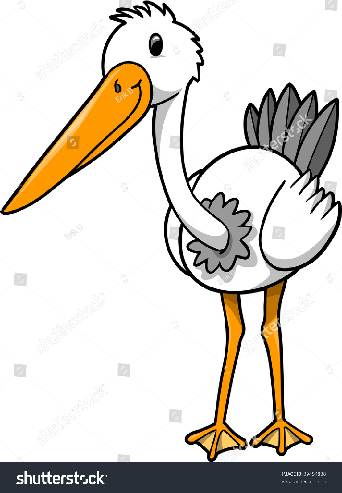 1109x1600 White Crane Bird Clip Art Drawing Clipart