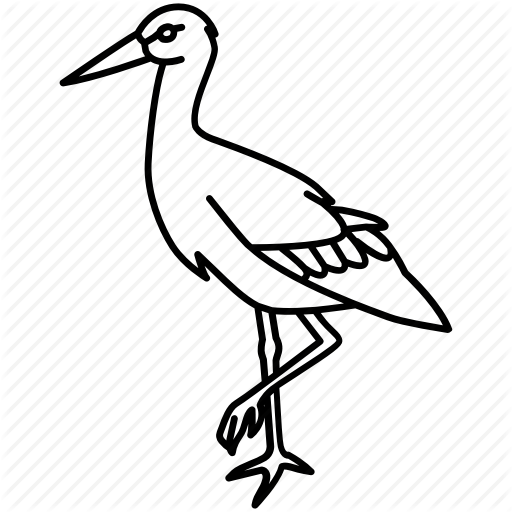 512x512 Stork Vector Crane Bird Transparent Png Clipart Free Download