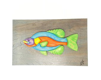 340x270 crappie painting etsy