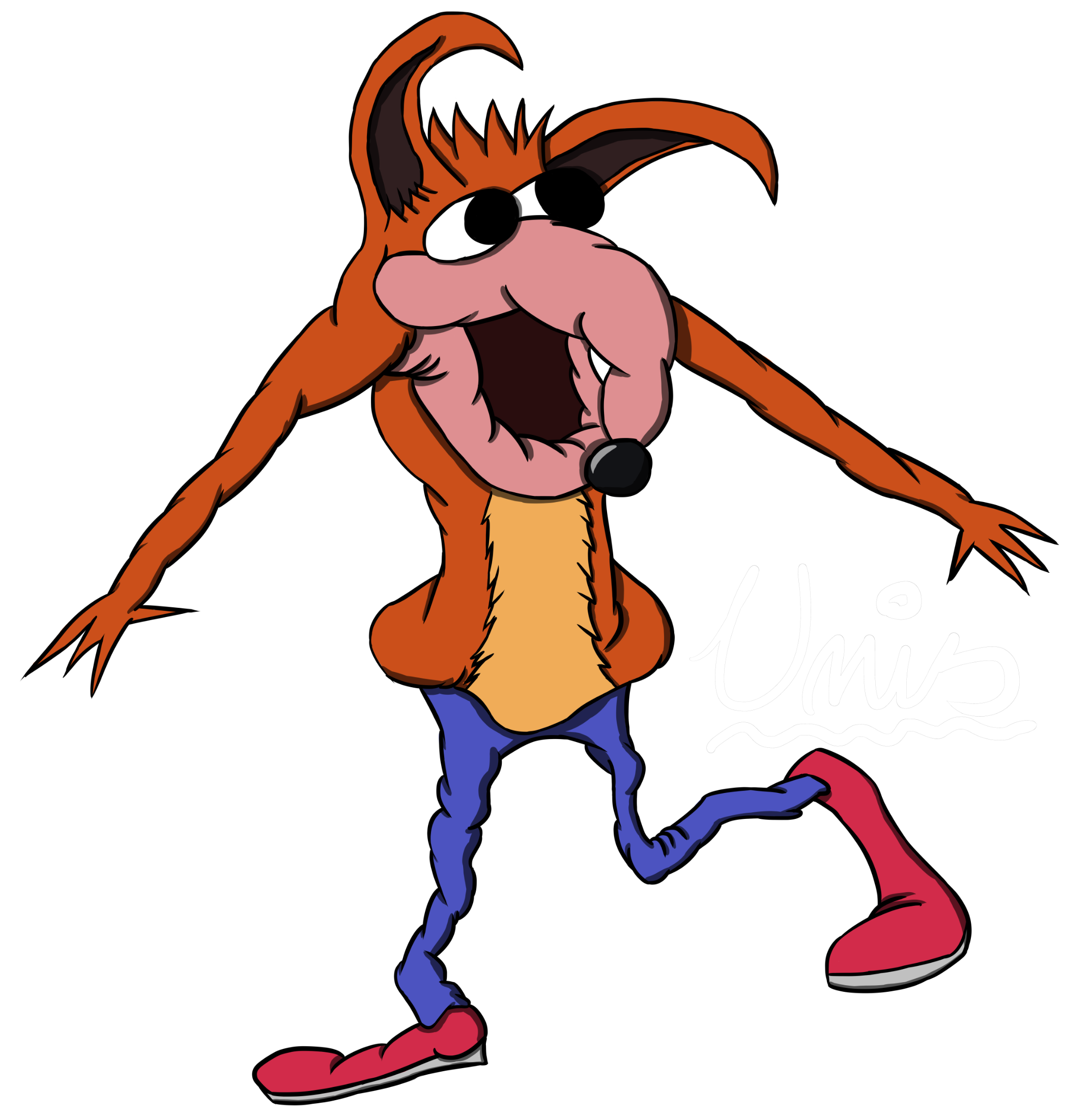 2146x2200 Made A Cute Little Crash Drawing Crashbandicoot