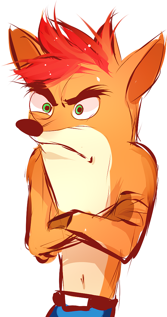 555x1050 my first attempt of drawing crash! so yeah xd im crash