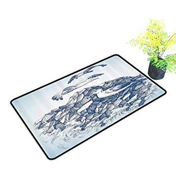 355x355 Gmnalahome Waterproof Indoor Door Mat Mseagulls