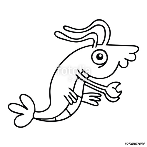500x500 Quirky Line Drawing Cartoon Crayfish Stock Image And Royalty Free