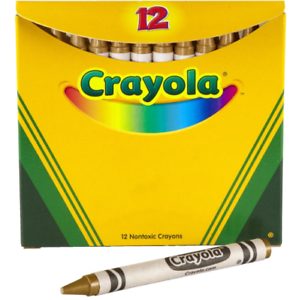 299x300 crayola gold crayon pack of non toxic wax kids coloring drawing