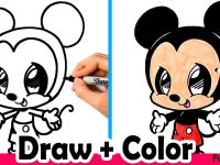 200x150 How To Draw Mickey Mouse Cute + Easy And Color With Crayola