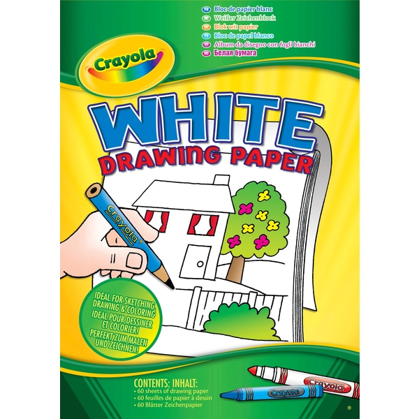 600x600 Crayola White Paper Pad