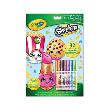355x355 Crayola Colouring And Activity Pad, Shopkins, Gift For Boys