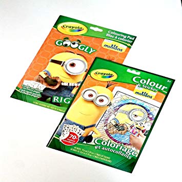 355x355 Crayola Googly Eye Minions Colouring Pad Bundled With Crayola