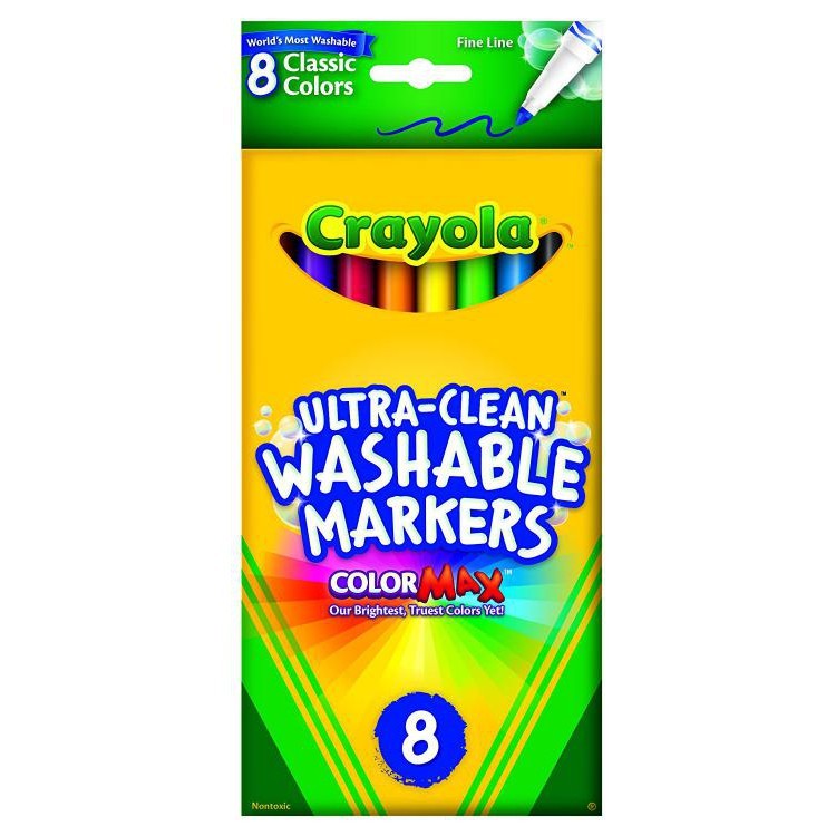 750x750 Crayola Ultra Clean Fline Wshable Markers Thetoystore Uae