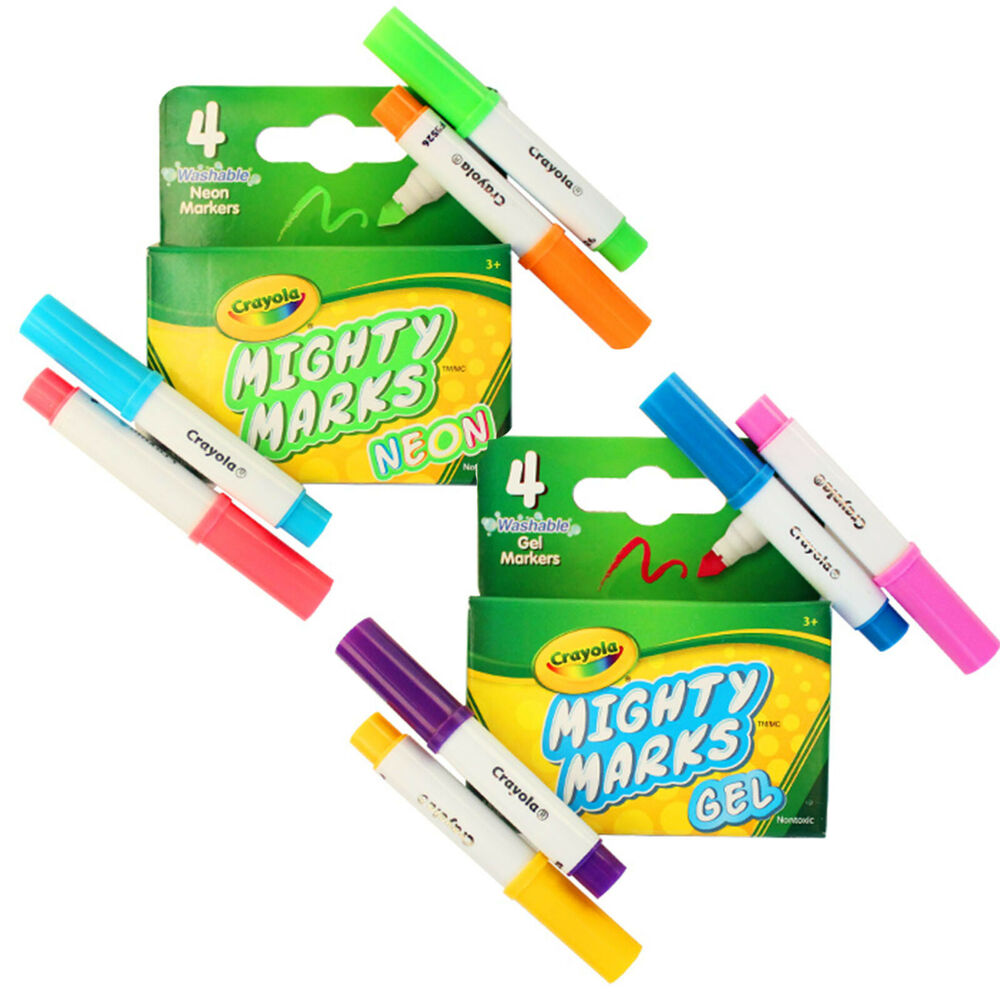 1000x1000 x crayola mighty marks gel neon markers washable pens arts