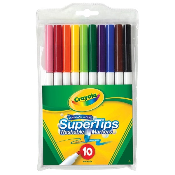 600x600 shop crayola non toxic washable marker set, super tip, assorted