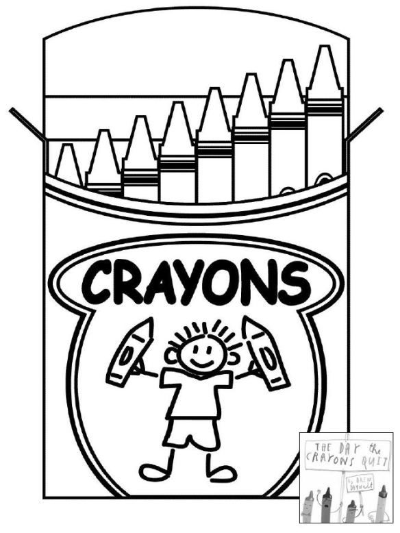 584x778 The Day The Crayons Quit Coloring Sheet
