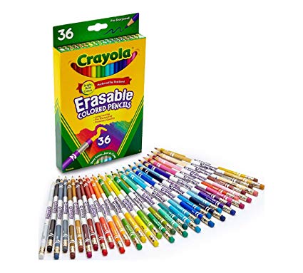 425x383 crayola erasable colored pencils, non toxic, pre