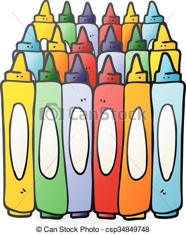 374x470 Freehand Drawn Cartoon Crayons