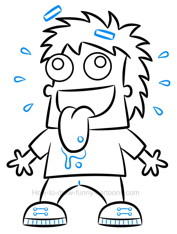 568x750 How To Draw A Crazy Cartoon Character