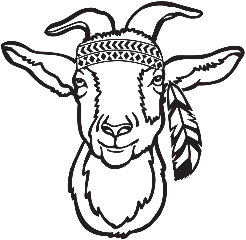 1000x974 Hippie Goat Crazy B Designs Vinyl