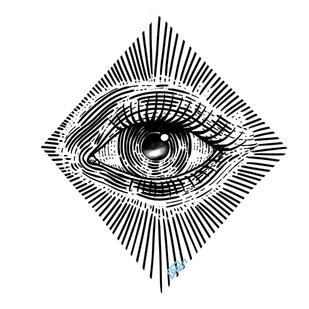 1080x1080 Illustrations In Eye Drawing Simple
