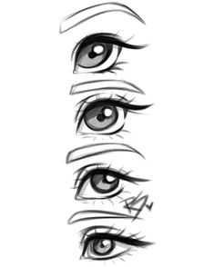 Crazy Eyes Drawing