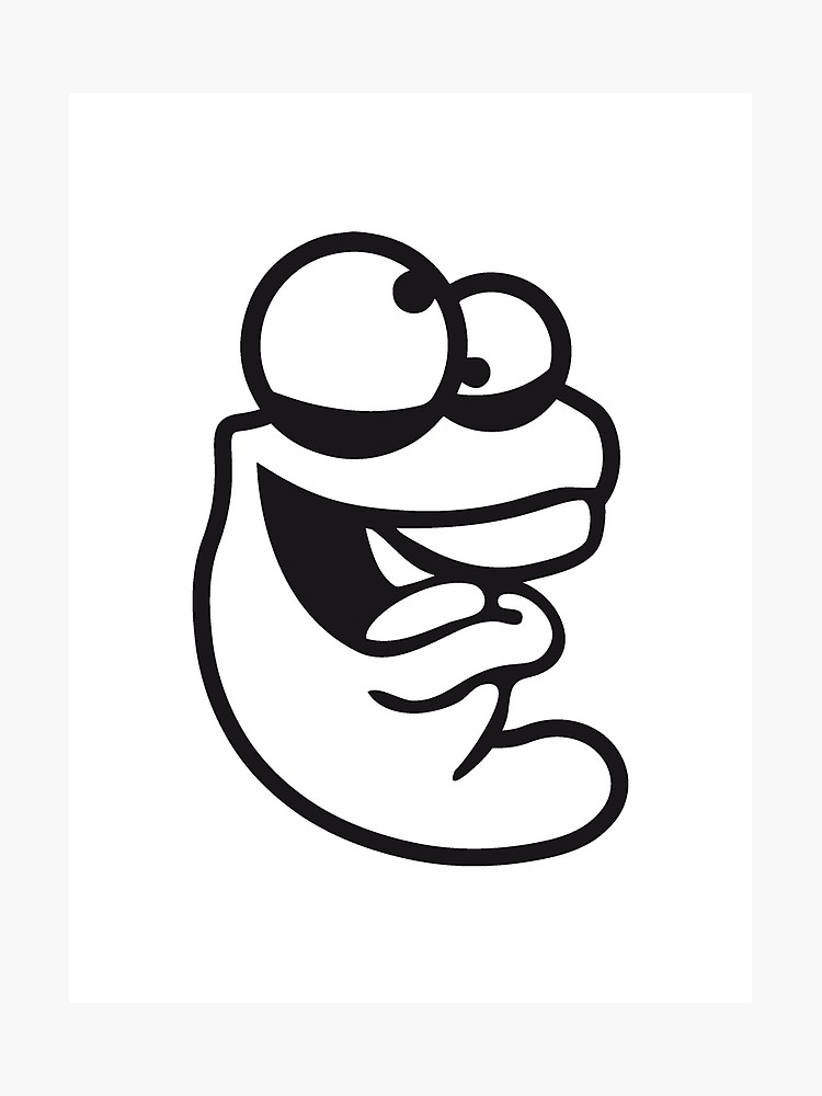 750x1000 Confused Worm Head Caterpillar Crazy Cartoon Cartoon Face Laugh