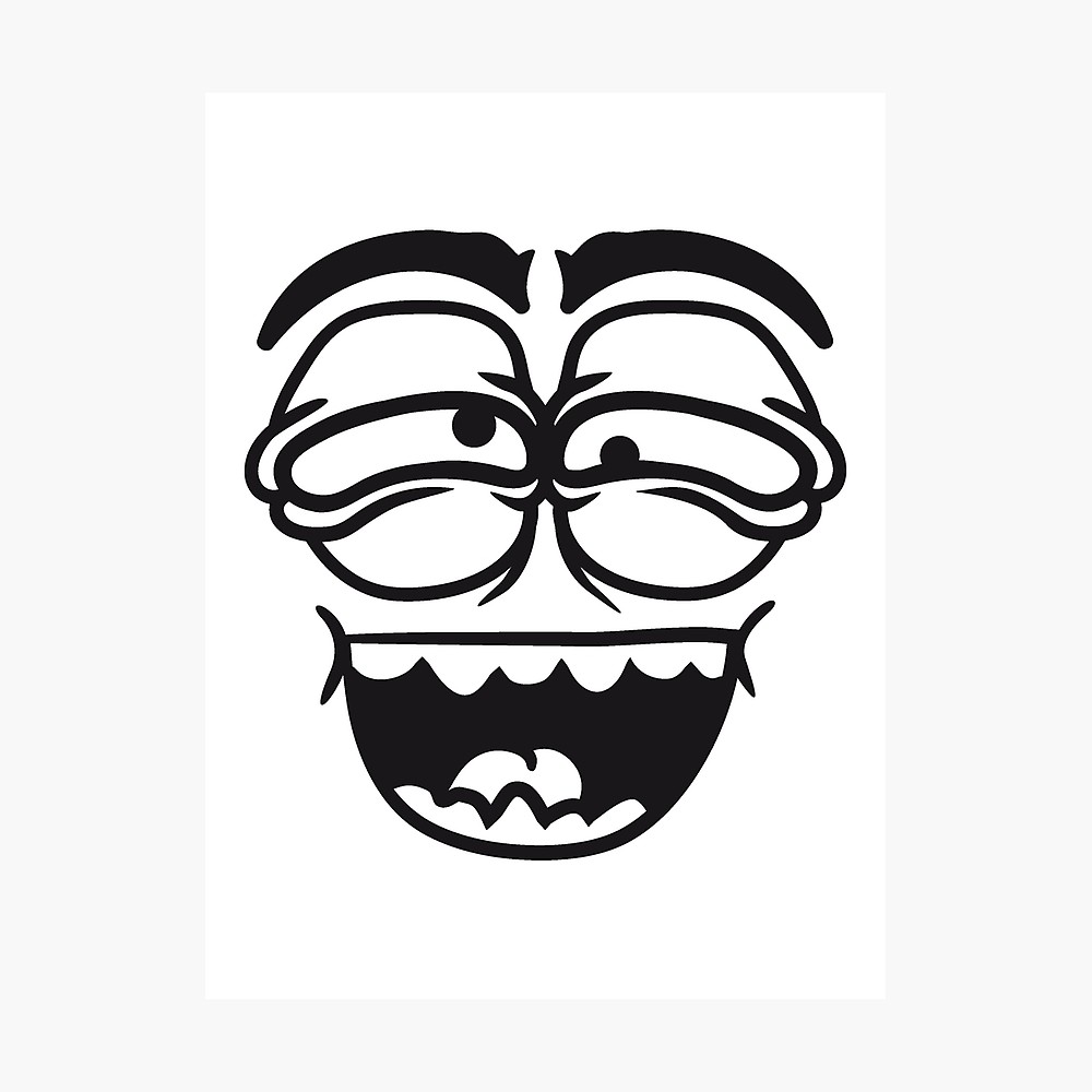 1000x1000 laugh mouth look eyes evil grimace crazy crazy face comic cartoon