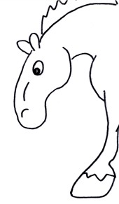 170x292 Draw Cartoon Horses