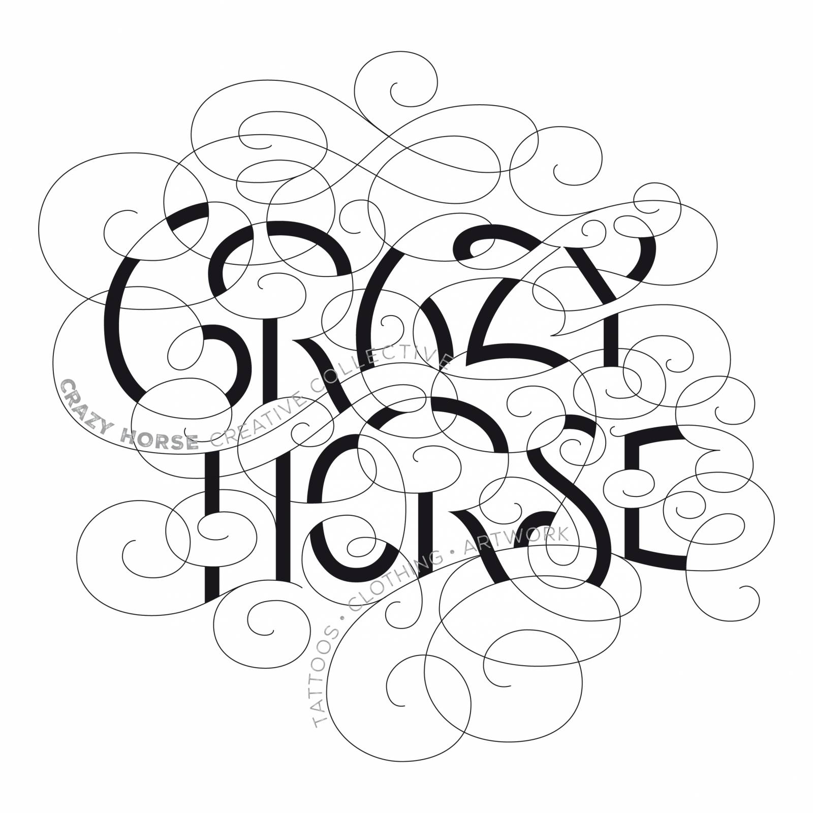 1600x1600 Kevin Barnard Design Lettering Gt Crazy Horse Creative Collective
