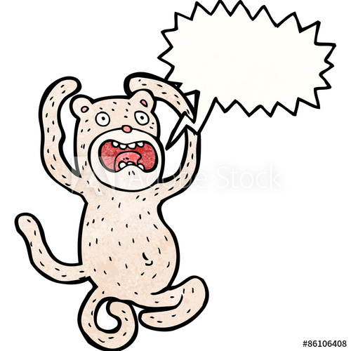 500x500 Cartoon Crazy Monkey