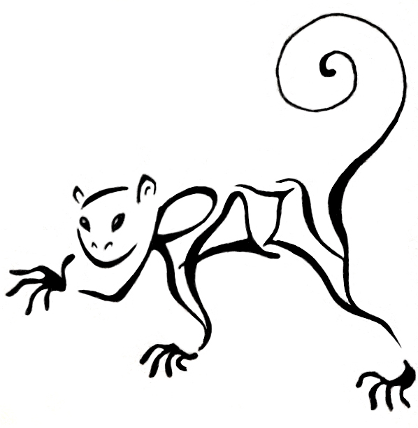 598x611 Crazy Monkey Drawing