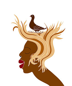 252x300 Crazy Hair Drawings Fine Art America