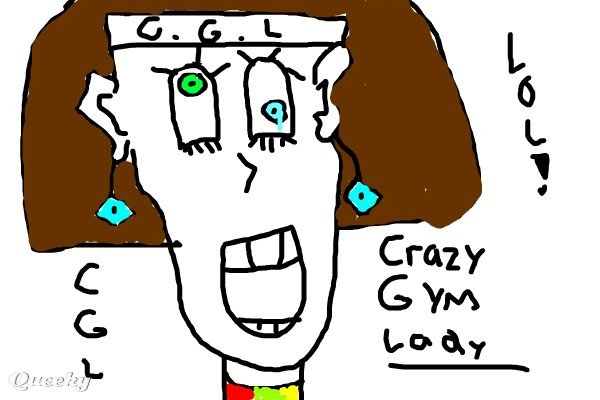 600x400 Crazy Gym Lady!!! A People Speedpaint Drawing
