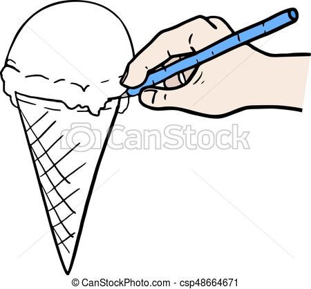 450x418 Creative Design Of Drawin Ice Cream