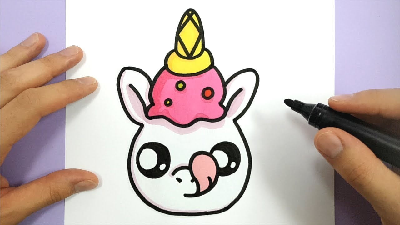 1280x720 How To Draw A Cute Unicorn With An Ice Cream