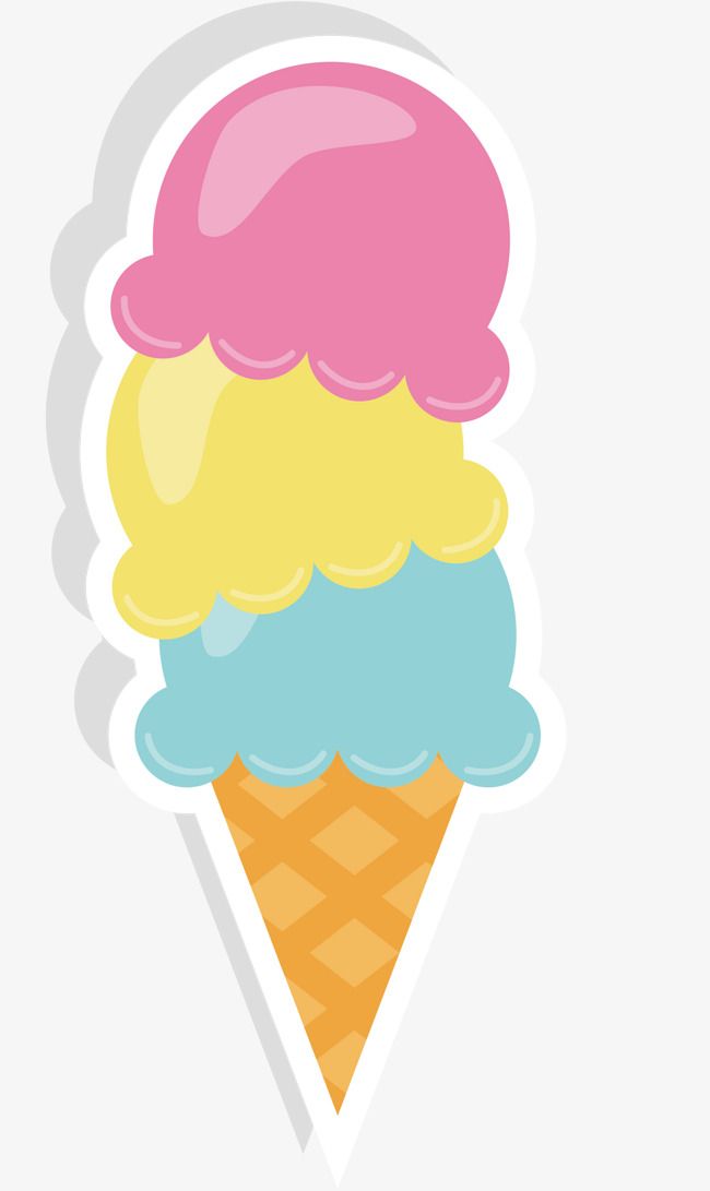 650x1091 Vector Hand Painted Ice Cream, Ice Cream, Vector Diagram, Hand
