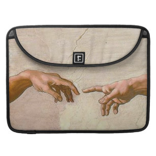 307x307 michelangelo creation of adam laptop sleeves zazzle