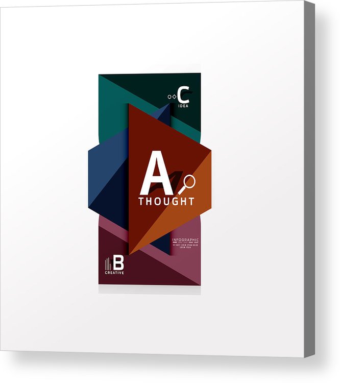 666x750 Geometric Infographic Banner, Paper Info Diagram Created