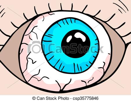 450x347 Creative Design Of Cartoon Blue Eye