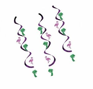 300x290 creative converting dizzy danglers flamingos and palm trees